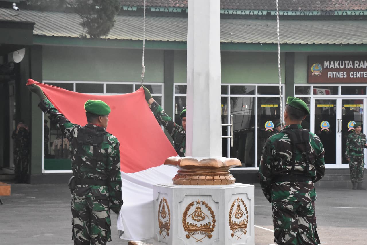 Awali Tahun Dengan Semangat Prajurit Korem Makutarama Gelar